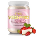 Steel Supplements Veg-PRO | Vegan Protein Powder, Strawberry Cheesecake | 25 portioner (1.65lbs) | Organisk proteinpulver med BCAA Amino Acid | Gluten Free | Non Dairy | Low Carb Formel