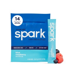 AdvoCare Spark - Energidryck Mix - Vitamin & Amino Acid Supplement - Stöder Energi & Focus * - Portable Immune Support * - Sugar-Free - Blå Raspberry, 14 Stick Packs (3,5 oz)