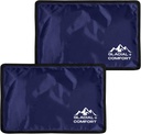 Glacial Comfort Gel Ice Pack för Back Pain - (12" x 8") Återanvändbara Cold Pads för Hip, Knee, Shoulder Injuries, Muscle Strains, Migraine & Postpartum Recovery med Flex Technology - Efter operation.
