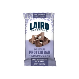 Laird Superfood Functional Protein Bars - Protein Bar men bättre med verkliga ingredienser, funktionella svampar 10g Plant-Based Protein, 6g Fiber - Non-GMO - Dark Chocolate Sea Salt, 10 Count (Pack av 1)