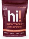 Performance Plant Protein Powder | 3x Bättre Amino Acid Absorption | Dairy Free Protein Powder & BCAAs | Digestive Enzymes for Easy Digestion | 23g Protein, 140 kalorier per portion (Chocolate)