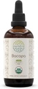 HerbEra Bacopa B120 USDA Organic Tincture | Alkoholfri extrakt, högpotens Herbal Drops, Relaxation, positiv kognitiv effekt | Certifierad organisk Bacopa (Bacopa Monnieri) Torkad Herb 4 OZ
