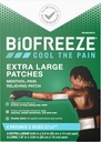 Biofreeze Övernattning XL Smärta Relief Patches, Arthritis Pain Reliever, Knee & Lower Back Pain Relief Patch, Sore Muscle Relief, Neck Pain Relief, FSA Eligible, 4 Biofreeze Menthol Patches
