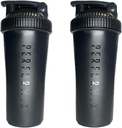 Classic Shaker Bottle för Protein Shakes Pre Workout och kompletterar plast Whisk för den perfekta mixen varje gång | 28-unce | Svart (2-Pack)