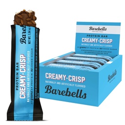 Barebells Protein Bars Creamy Crisp - 12 greve, 20g High Protein Treats - Chocolate Nutrition Bar med 1g Total Sugars - On-The-Go Breakfast eller Post-Workout Snack