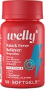 Welly Remedies | OTC Pain & Fever Reliever: Ibuprofen | Pain Relief/Fever Reducer | Medicine with Proven Active Ingredients