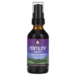 WishGarden Herbs fertilitet Prep - All-Natural Fertility Herbal Supplement med Vitex, Red Maca & Raspberry Leaf, stöder hälsosam hormonbalans för kvinnor, Optimal Uterine Health & Conception, 2oz