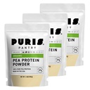 PURIS Organic Pea Protein Powder - USDA Organic Vegan Protein | 27g Plant Protein Per Serving | Non-GMO Gluten-Free Soy-Free | Clean Label | Smooth Taste | 2 lb (3 Pack)