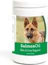 Hälsosamma raser tyska Shepherd Salmon Oil Soft Chews 90 Count