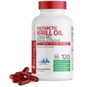 Bronson Antarctic Krill Oil 2000 mg med Omega-3s EPA, DHA, Astaxanthin och fosfolipider 120 Softgels (60 portioner)