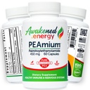 Palmitoylethanolamide 450mg Comfort Mobility Nerves Cognitive & Immune Support - Micronized High Absorption - All Natural Pea - USA Made - No Additives or Excipients - 60 Vegan Capsules Supplement