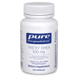 Rena inkapslingar 7-Keto DHEA 100 mg | Unikt DHEA Metabolite Supplement för att stödja termogenes och hälsosam kroppssammansättning* | 120 kapslar