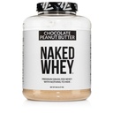 NAKED Whey Chocolate Peanut Butter Grass Fed Whey Protein Powder, No GMO, No Soy och Gluten Free, Aid Growth and Recovery - 52 Servings