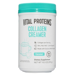 Vital Proteins Collagen Coffee Creamer, Non Dairy & Low Sugar Powder med Collagen Peptides Supplement - Supporting Healthy Hair, Skin, Nails with Energy-Boosting MCTs - Coconut 10.3oz