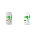 Vega Organic All-in-One Vegan Protein Powder & Protein och Greens Protein Powder, Vanilla - 20g Plant Based Protein Plus Veggies