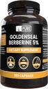 PURE ORIGINAL INGREDIENTS Goldenseal Berberine No Magnesium Or Rice Fillers, Always Pure, Lab Verified (365 greve)