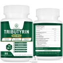 Tributyrin Supplement - Butyrate Precursor för Gut Barrier Support, Leaky Gut Support, Digestion 60 Count
