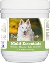 Hälsosamma raser tyska herden, vit, multi-Essentials pulver för hundar - ett idealiskt tillskott av vitaminer, mineraler och antioxidanter för din hund - 8 oz