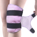 NEWGO Ice Pack för Knee Replacement Surgery, Återanvändbar Gel Cold Pack Wrap runt Entire Knee Ice Pack Wrap för skador, Meniscus Tear, ACL, Swelling - Purple