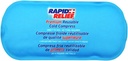 Rapid Relief Reusable Gel Cold Compress - Soft Fabric Cold Pack för skador, första hjälpen, Sprains, huvudvärk, muskelvärk och smärtlindring 5 "x 11" Small