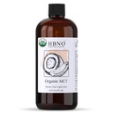 HBNO Organic MCT Oil 16 oz (475ml) Värde Storlek - Perfekt för Salad dressingar, Lip balsam, Face wash, Lotions, Skincare och hårvårdsprodukter.