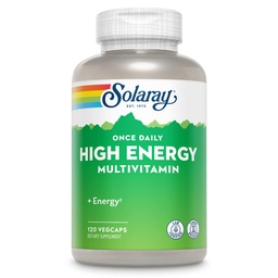 Solaray High Energy Multivitamin | När daglig, Timed-Release Formel | Hel mat och ört Bas | Non-GMO
