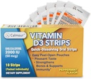 Vitamin D3 Strips 10 Pack| 2000 IU Oral Dissolvable D3 Vitamin Strips | Peppermint Flavor Melts on Your Tongue in 30 Seconds | Boost Immunity & Enhance Mental Focus with Vitamin D3 2000