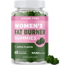 Kvinnors Fat Burner Gummies för viktminskning | Grönt te, Grönt kaffe Bean, Garcinia Cambogia & Ketones | Fettbrännare för kvinnor viktminskning Gummies | Grönt Tea Fat Burner Supplements | 60 Count