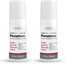 Penetrex Joint & Muscle Therapy - Soothing Gel for Back, Neck, Hands, Feet - Premium Whole Body Rub med Arnica, Vitamin B6 & MSM - 3oz Roll On Gel (2-Pack)