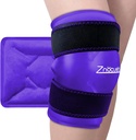 ZNÖCUETÖD Förbättrad Knee Ice Pack Wrap för smärtlindring, Stor Gel Ice Pack för Knee Leg skador återanvändbar med kall kompression för Tendonitis, artrit, svullnad, Bruises, kirurgiåterhämtning