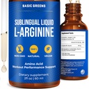 L Arginine Liquid - L-Arginine Supplement för män och kvinnor med kväveoxidprekursor, L Arginine Supplement