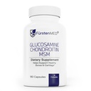 FürstenMED Glukosamin Chondroitin MSM Supplement - Chondroitin & Glukosamin Nutritional Supplements for Bones & Normal Cartilage Health - Stöd Normal Joint Health med vitamin C - 180 kapslar