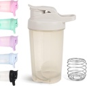 D.Y.A 16oz Shaker Bottle,Leak Proof Sport Shaker Cups för Protein Shakes, Skaka flaska för Pre Workout och Travel To Go,BPA Free & Easy Clean Protein Shaker Bottle, Grey