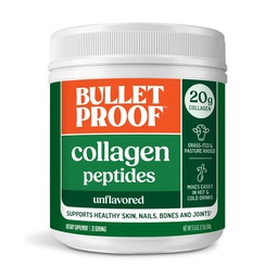 Bulletproof Unflavored Collagen Peptides Powder, 17.6 Ounces, Grass-Fed Collagen Protein och Aminosyror för hud, ben och gemensamma