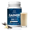 MRM Nutrition Gainer Protein med Probiotics + Postbiotika | Vanilla Flavored | 25g Protein | Whey Concentrate + Isolate + micellär Casein| Långsam + Snabbsmältning | med Digestive enzymer | 18 Servings