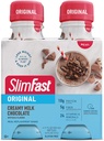 SlimFast Meal Replacement Shake, Original Creamy Milk Chocolate, 10 g redo att dricka protein för viktminskning, 11 Fl. Oz Bottle, 4 greve (Packaging May Vary)