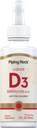 Piping Rock Vitamin D3 Liquid 5000 IE (125 mcg) | 2 oz | Vitamin D Drops för vuxna | Vegetarisk, icke-GMO, Gluten fri tillägg