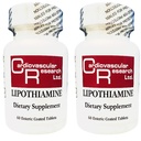 Kardiovaskulär forskning Lipothiamine B Supplement 120 tabletter - Vitamin B1 Nu med Alpha Lipoic Acid - 2 X 60 Count