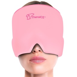 TheraICE Headache Relief Cap, Migraine Ice Pack Mask Products, Women Cooling Gel Hat, Face Cold Compress Head Wrap för hennes stress. Stor födelsedagspresent för mamma, syster, mormor, flickvän och lärare