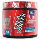 BPI Sports 1.M.R Vortex Pre Workout Powder – High Stim Preworkout for Men & Women with Glycerol, Caffeine, Niacin, and Herbal Extracts – Energy, Focus & Endurance – Blue Raz Flavor – 50 Servings