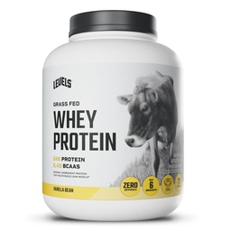 Levels Grass Fed Whey Protein Powder, No Artificials, 24G Protein, Vanilla Bean, 5LB