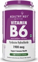 Vitamin B6 Pyridoxin -120 Veg. Capsules.