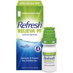 Refresh RELIEVA Preservative-Free Tears Lubricant Eye Drops, 0,33 fl oz (10 ml)