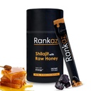 Rankaz Natural Shilajit Honey Sticks Organic - 30 Sticks, Shilajit Honey Fulvic Acid and Trace Minerals