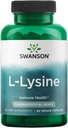 Swanson Amino Acid Ajipure L-Lysine Pharmaceutical Grade 500 Milligram 90 Veg Capsules