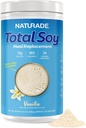 Naturade Total Soy Protein Powder - 13g Protein & 130 kalorier per portion - Zero Trans Fat - Non-GMO Soy - Lactose & Gluten Free - Vanilla (30 portioner)