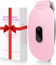 Värmepads, Glyduny Period Cramp Massager Portable Cordless Heating Pad med 6 värmenivåer och 6 Massage Modes för Back Pain Relief Menstrual Värme Pad (Pink)