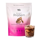 TRU Supplements Plant Based Protein Powder, BCAA, EAA, 20g Vegan Brown Rice & Pea Protein, 100 kalorier, 27 vitaminer, inga konstgjorda smaker 25 portioner (Chocolate Peanut Butter)