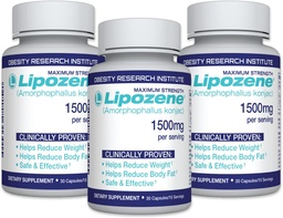 Lipozene diet piller - viktminskning tillägg - undertrycker aptit- tre flaskor av 90 kapslar i totalt