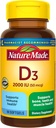 Nature Made Vitamin D3 2000 IE (50 mcg), Vitamin D Supplement för ben, tänder, muskel- och immunhälsostöd, 90 Softgels, 90 Day Supply